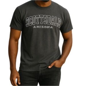 Scottsdale Arizona Unisex Graphic Short Sleeve T-Shirt Grey Crewneck S
